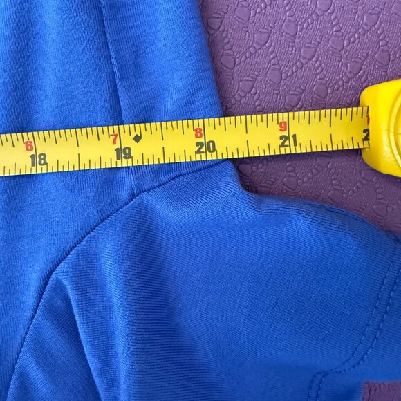 NWT - Joseph Ribkoff Blue Shirt with cutouts, Size 10 - Picture 7 of 8